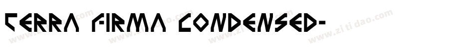 Terra Firma Condensed字体转换
